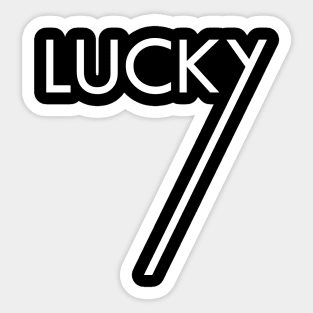 21 - Lucky Seven Sticker